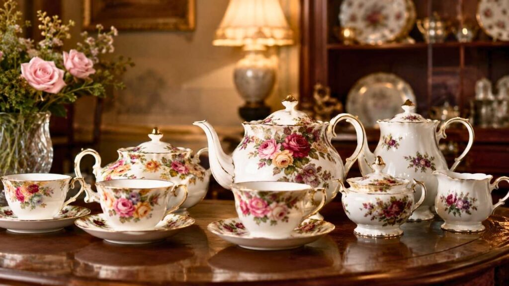Valuable Royal Albert Tea Sets: Popular Patterns, Backstamp Marks & Current Market Values Guide