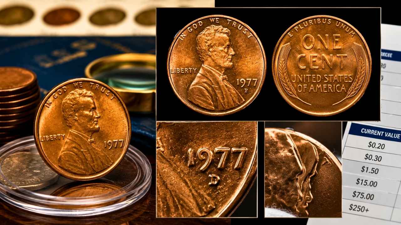 1977 Lincoln Penny Value Guide: D Mint Mark, No Mint Mark Coins, Rare Errors, and Current Prices Explained