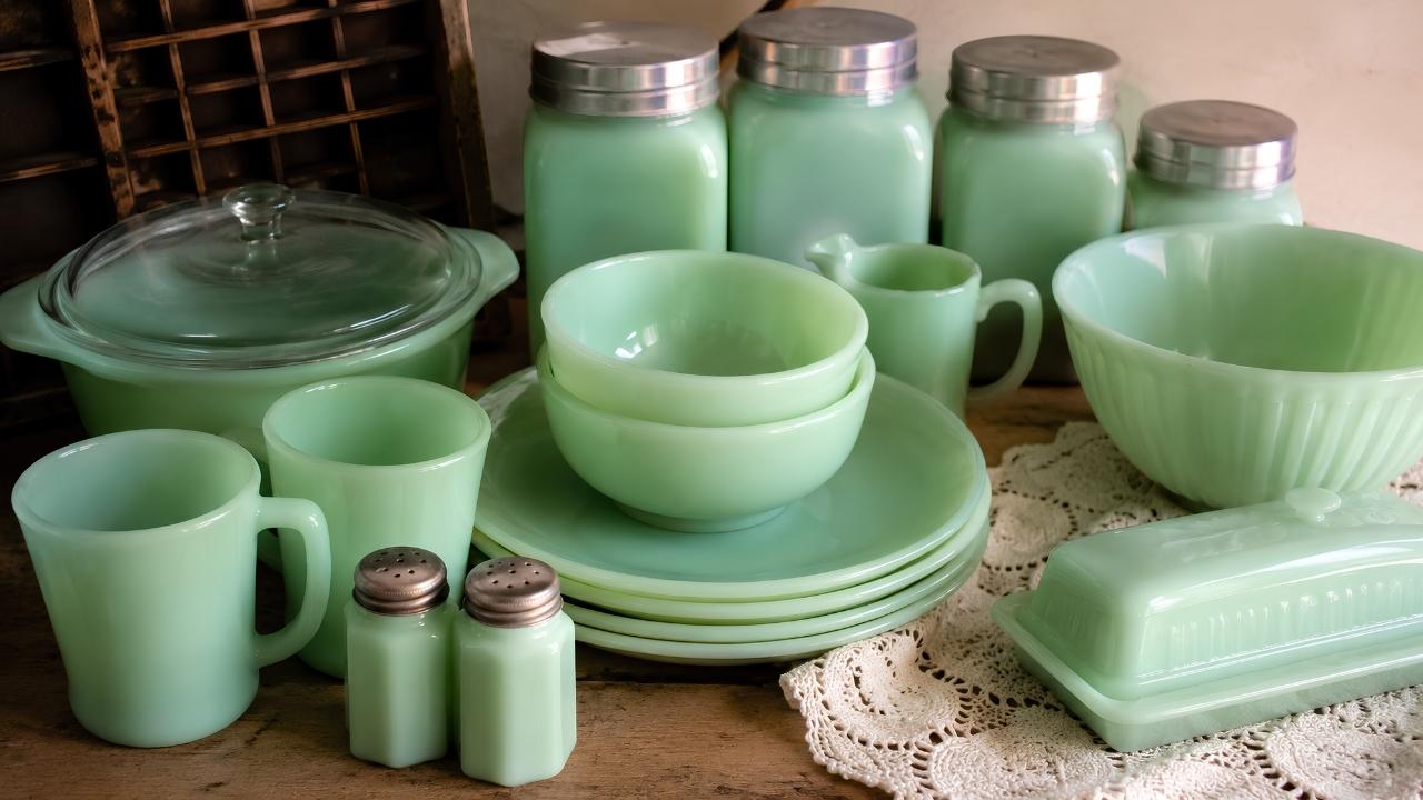 Milky Green Jadeite Glassware: How to Identify Authentic Collectible Pieces and Their Value